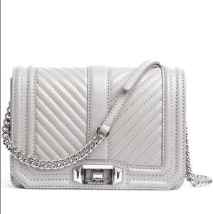 R Minkoff Chevron Quilted Small Love Crossbody